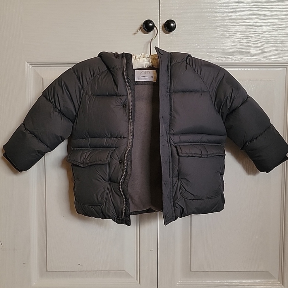 Zara toddler puffer coat